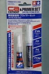 タミヤ　瞬間接着剤・プライマーセット(PP・PE・POM・EVA)
