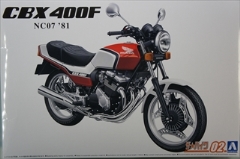 1/12　ホンダ NC07 CBX400F パールキャンディレッド/パールシェルホワイト '81　「ザ・バイク No.02」