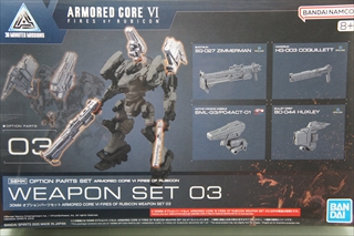 1/144@IvVp[cZbg ARMORED CORE VI FIRES OF RUBICON WEAPON SET 03@@u30MM@A[}[hERAv