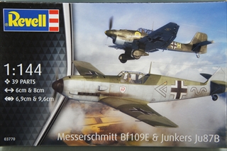 1/144@bT[V~bg Bf109E & J[X Ju87B Xc[J
