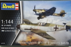 1/144@bT[V~bg Bf109E & J[X Ju87B Xc[J