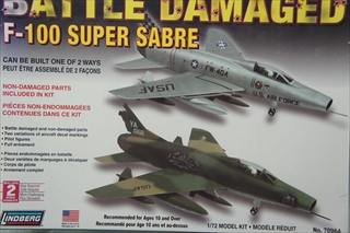 1/72@F-100 Supersabre Battle Damaged