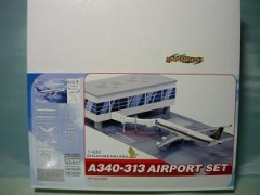 サイバーホビー 1/400 シンガポール航空 A340-313 &エアポートセット