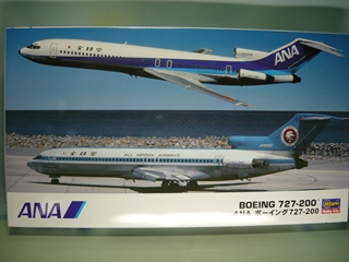 Jet-X 1/200 ANA B727-200 トリトンブルー塗装 - 模型/プラモデル