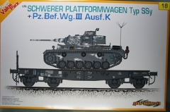 1/35 Schwerer Plattformwagen Typ Ssy+Pz. Bef. Wg.III Ausf.K