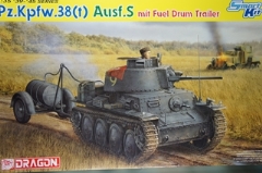 1/35 Pz.Kpfw. 38(t) Ausf. S mit Fuel Drum Trailer