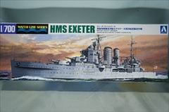 1/700　英国海軍 重巡洋艦 エクセター 大西洋船団護送作戦 　「ウォーターライン　ＳＰ」