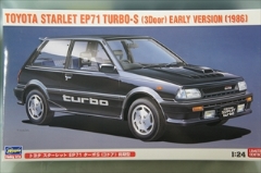 1/24　トヨタ スターレット EP71 ターボS（3ドア）前期型