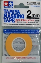 タミヤ マスキングテープ 2mm　　「マスキング No.207」