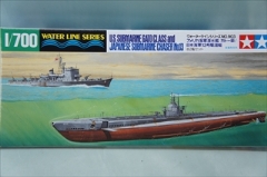 1/700 ウォーターライン　アメリカ海軍 潜水艦 ガトー級/日本海軍 13号駆潜艇セット