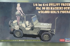 1/24　1/4トン 4×4 トラック（50口径 M2 機関銃装備）w/ブロンドガールズ フィギュア