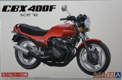 1/12　ホンダ NC07 CBX400F モンツァレッド '81 カスタムパーツ付き　　　「バイク No.48」