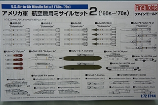 1/72　アメリカ軍　航空機用ミサイルセット2　(’60s〜’70s)